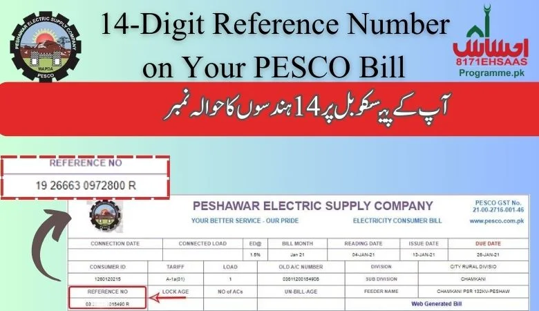 PESCO Bill Online refernce number check